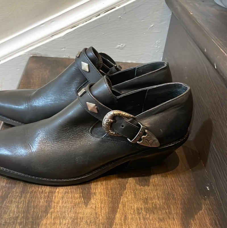 Dingo Embossed Leather Booties