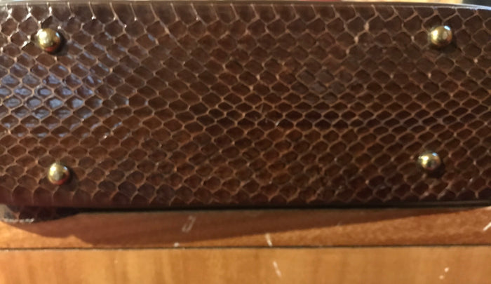 Vintage snakeskin handbag