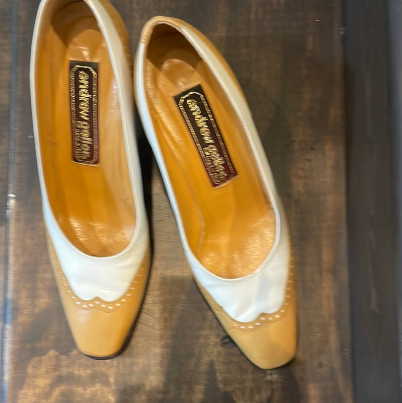 Vintage Made in Italy Andrew Geller Spectator Pumps Size 8N