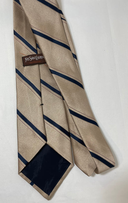 Yves Saint Laurent Mens Vintage Striped  Yves Saint Laurent tie