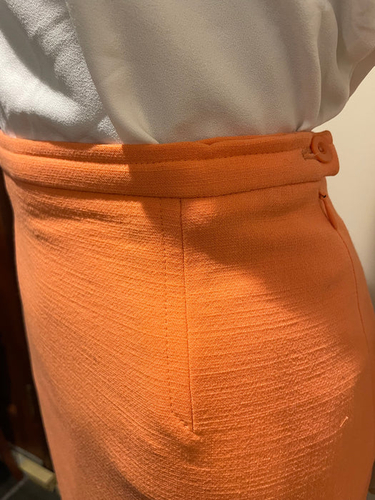 Escada Peach Pencil Skirt US 34