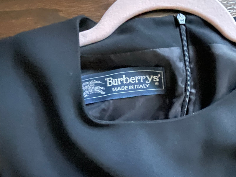 Vintage Black 'Burberrys' Shift Dress