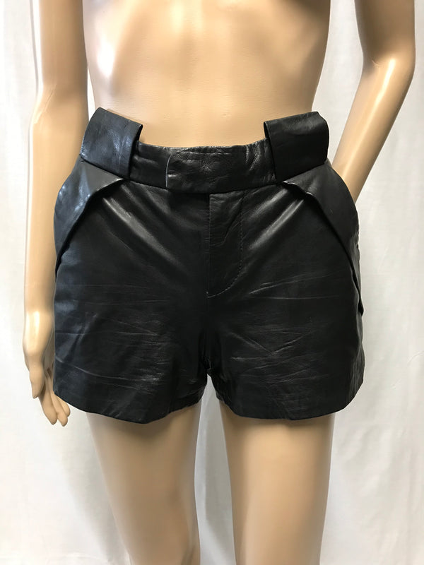 Walter Baker Victor Leather Shorts