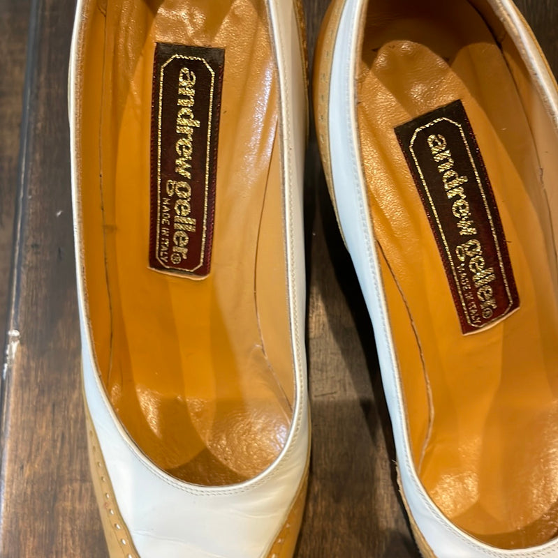 Vintage Made in Italy Andrew Geller Spectator Pumps Size 8N