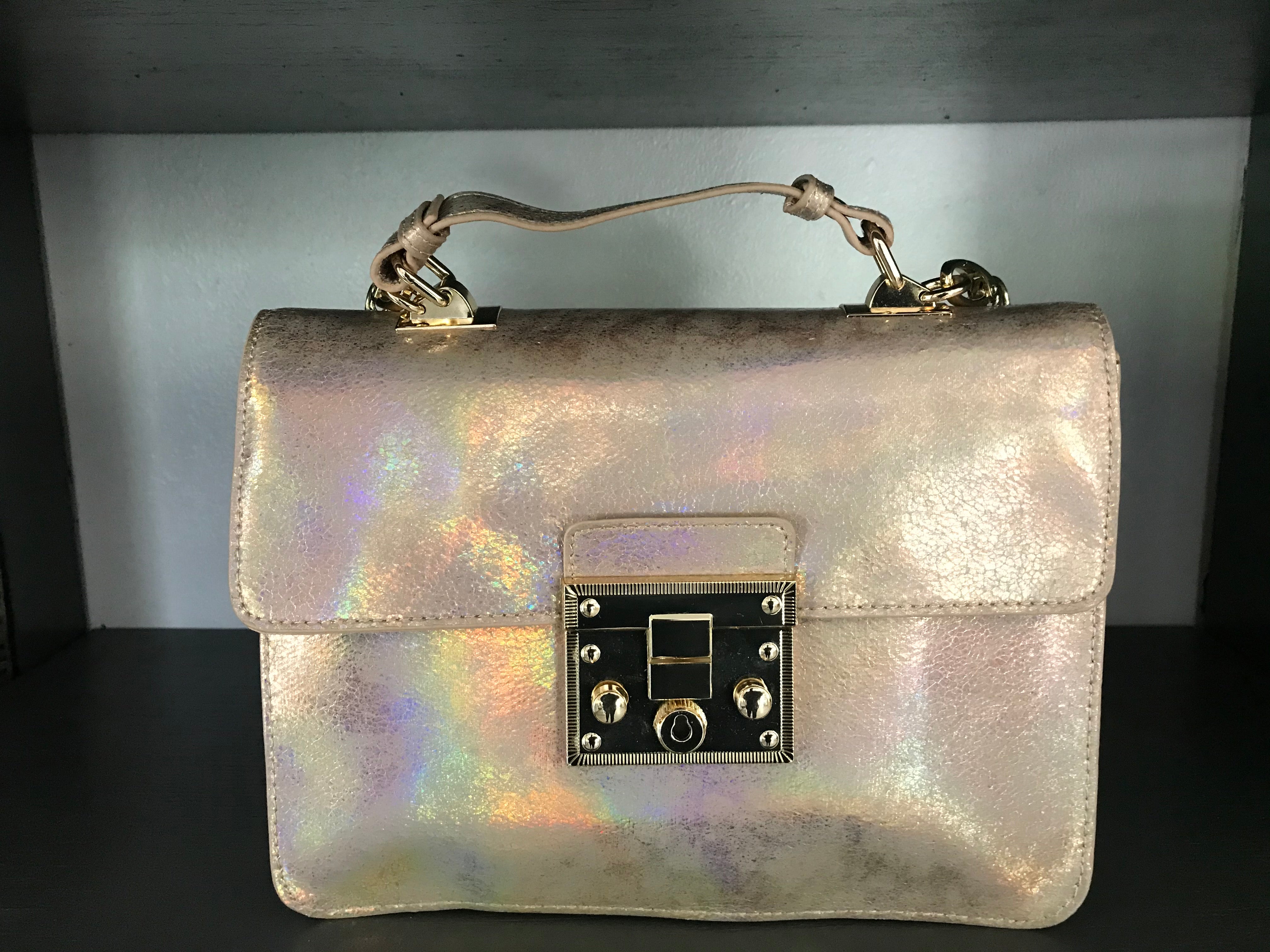 Steve Madden  Penn Blush Handbag Gold & Rose Gold Metallic Synthetic Satel