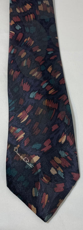 Oscar De La Renta Studio Multicolor Classic Executive Necktie Tie