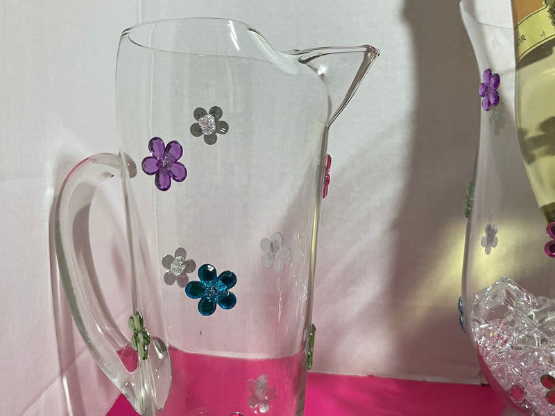 Beautiful handmade glassware set by Simone'