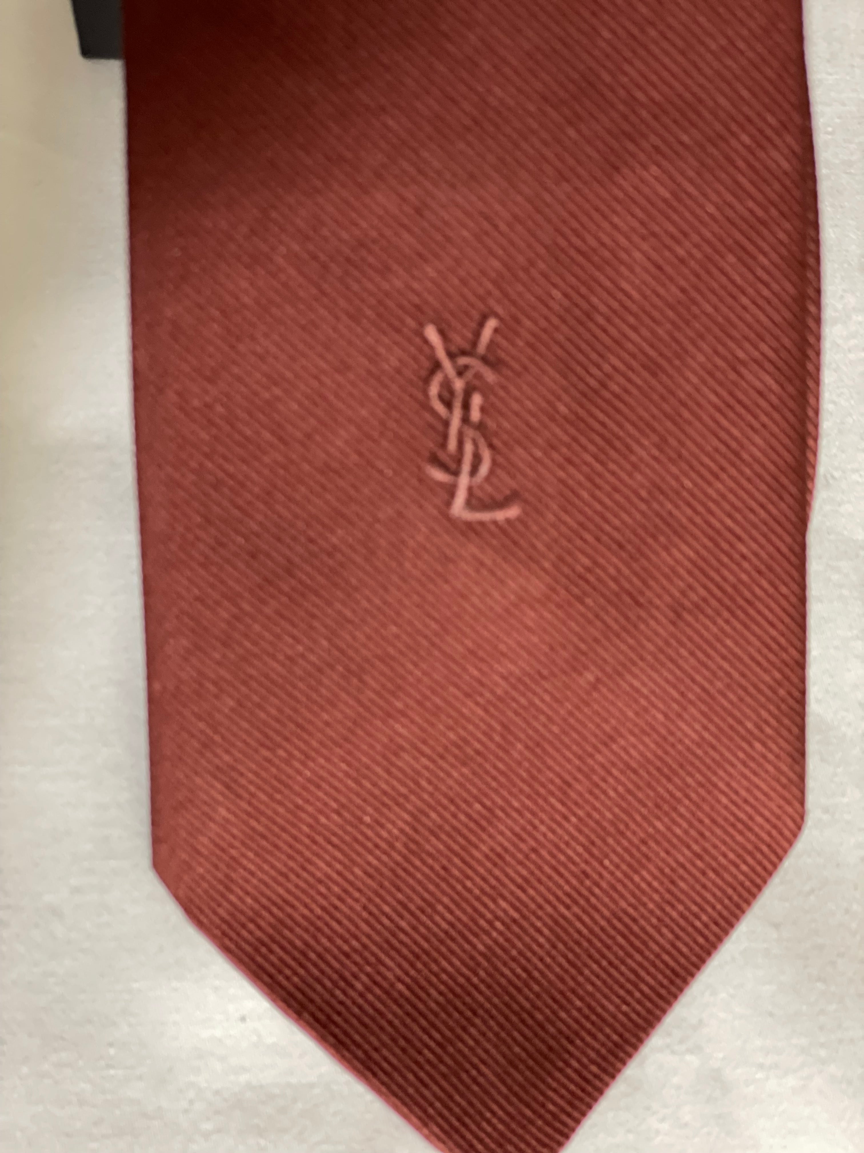 Yves Saint Laurent Men's Vintage Rust Brown Yves Saint Laurent