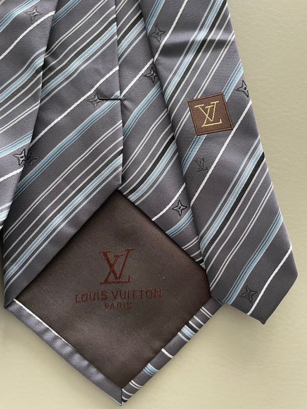 LOUIS VUITTON TIE PURE WOVEN SILK MONOGRAM PATTERN