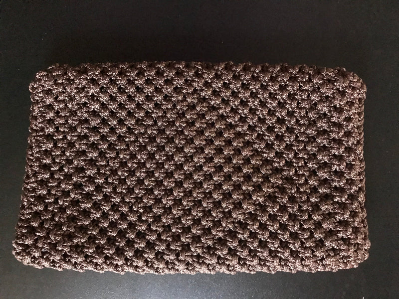 Vintage Boho crochet clutch