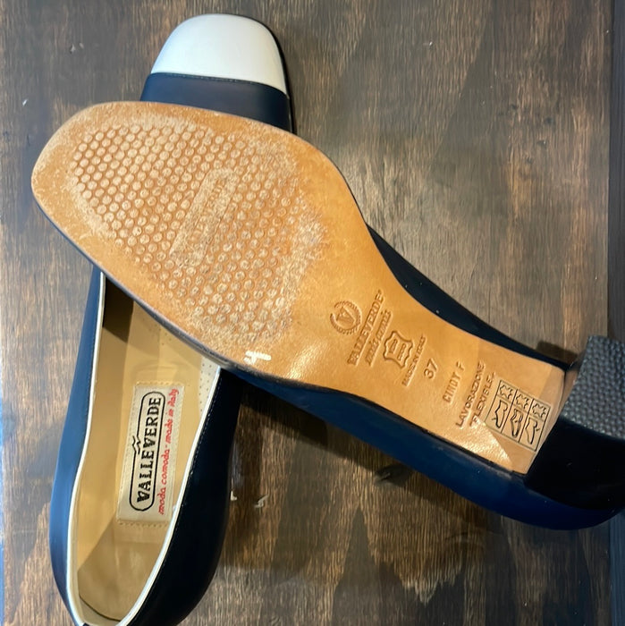 Valleverde Italian Comfort Shoes Pumps Chunky Heels Square Toes