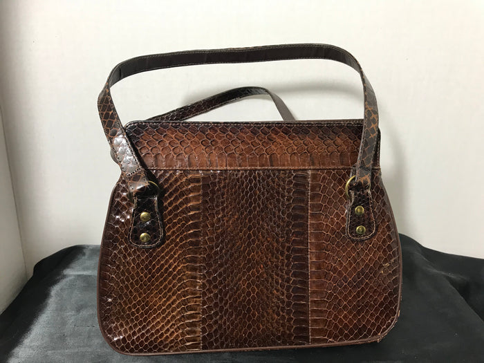 Vintage snakeskin handbag