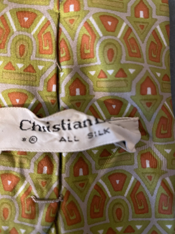 CHRISTIAN DIOR Vintage Multiprint Necktie