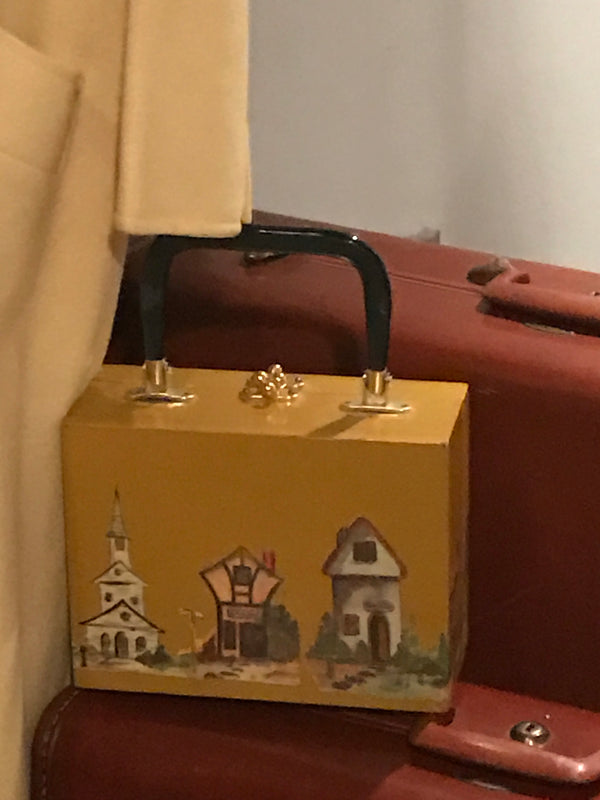 Vintage Armoire Cigar Box Purse 1960s
