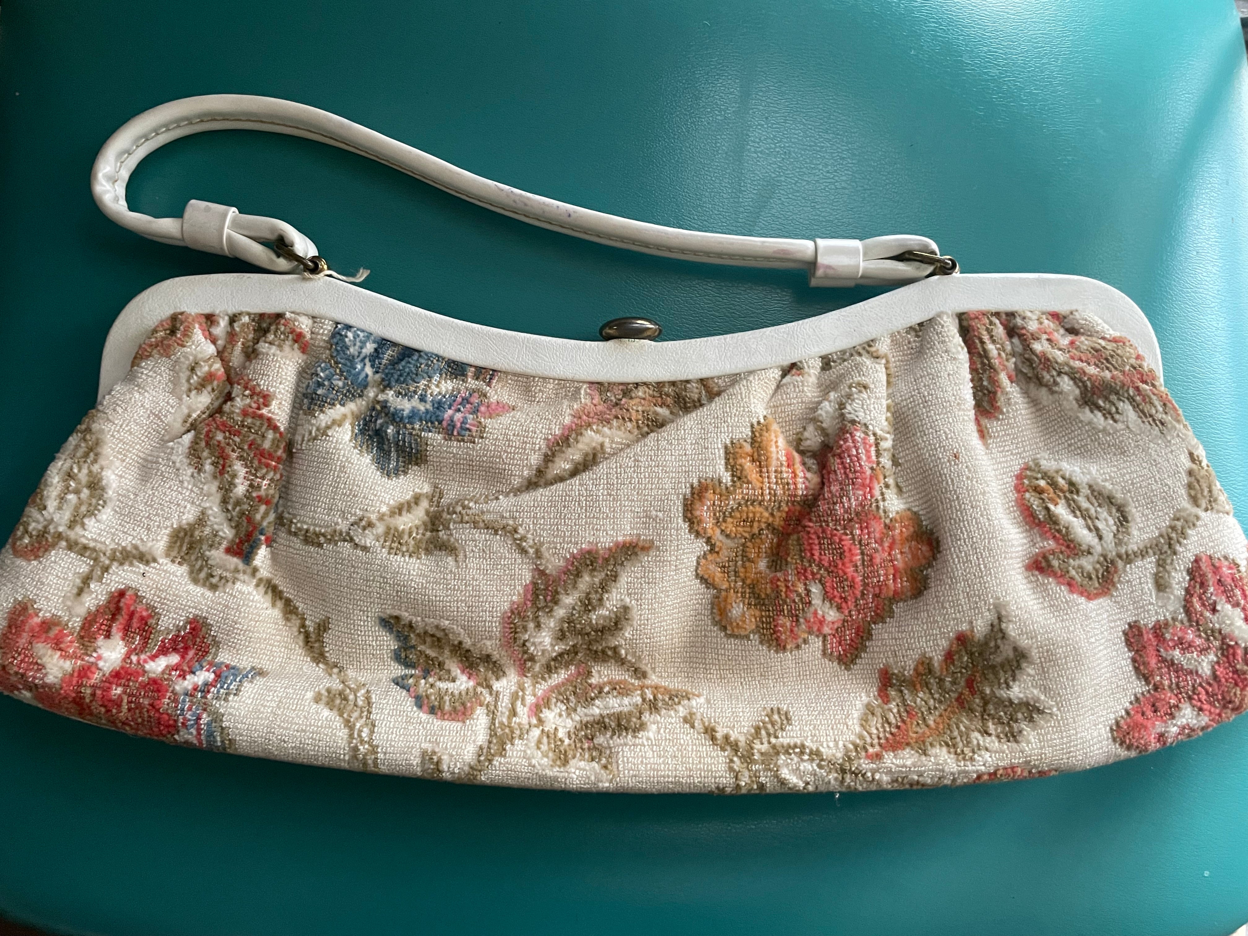 Vintage Tapestry Frame Bag