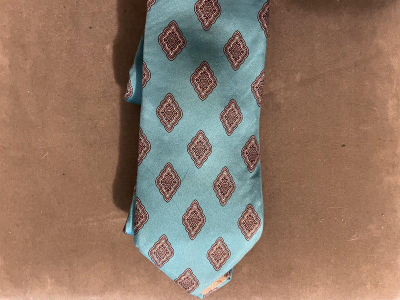 CHRISTIAN DIOR Vintage Blue and Gray Tie