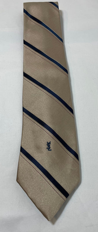 Yves Saint Laurent Mens Vintage Striped  Yves Saint Laurent tie