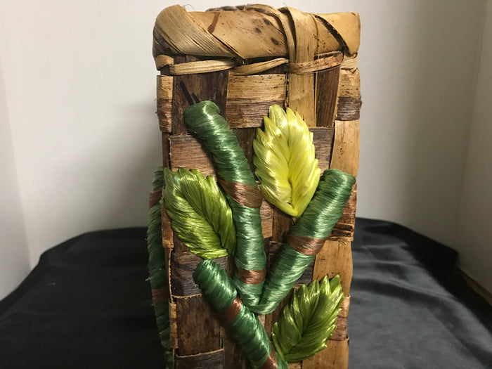 Vintage Straw Owl Bag