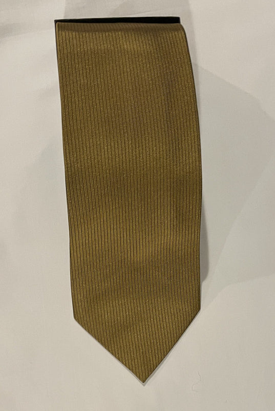 Gucci Gold Raw Silk Tie