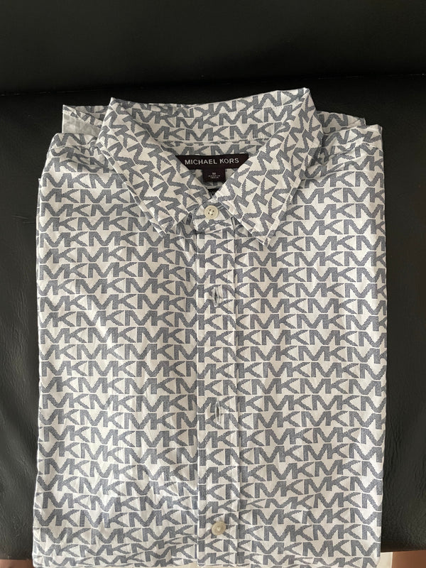 Michael kors 2024 shirts mens silver