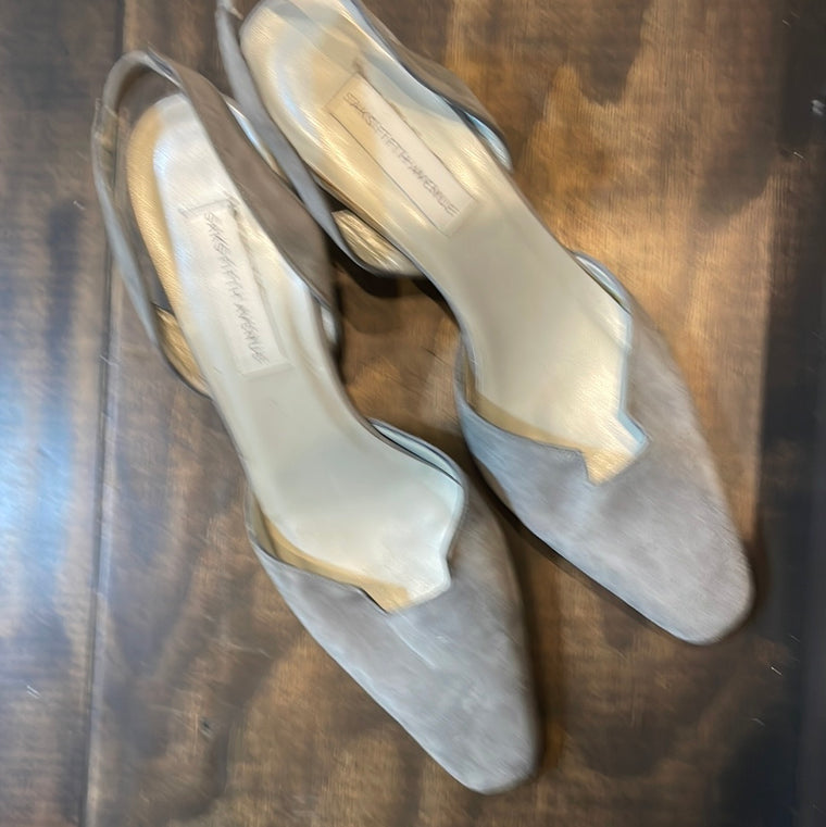 Saks Fifth Avenue Suede Heels