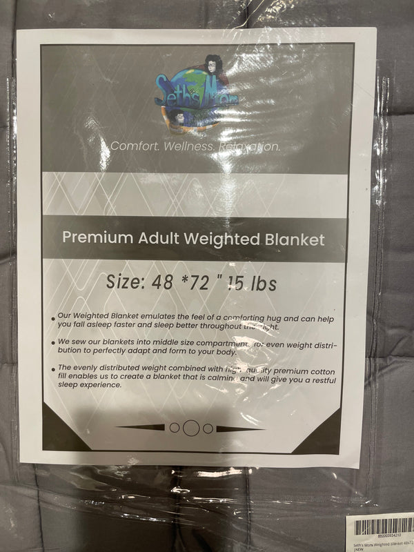 Seth’s Mom - Premium Weighted Blanket for Adults 48"x72" 15lbs
