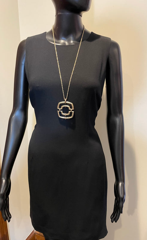 Vintage Black 'Burberrys' Shift Dress