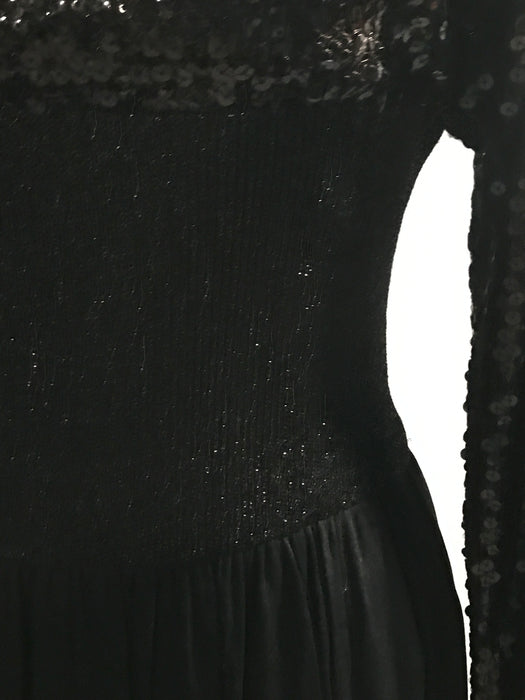Vintage Black Lillie Rubin for Pat Sandler Gown