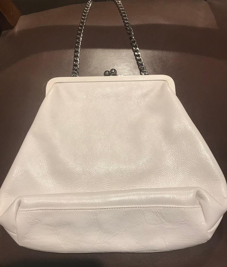 Latico cream leather purse