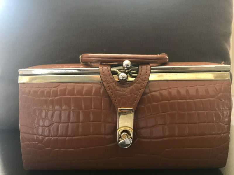 Gucci Vintage Exotic Leather Box Shoulder Bag