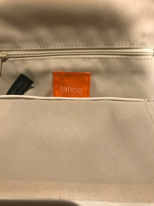 Latico cream leather purse