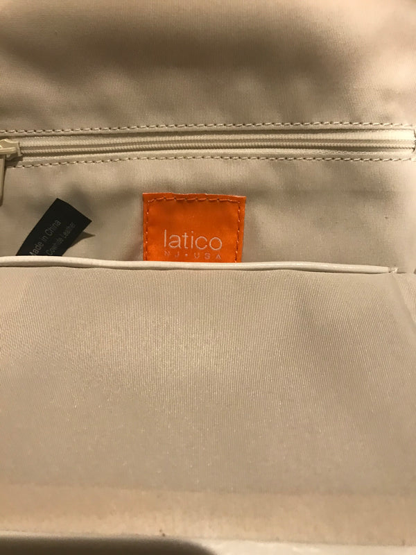 Latico cream leather purse