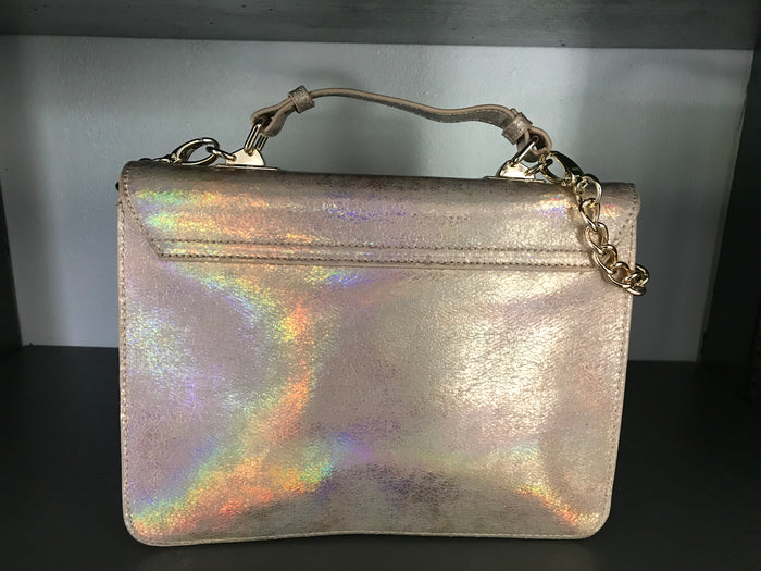 Steve Madden  Penn Blush Handbag Gold & Rose Gold Metallic Synthetic Satel