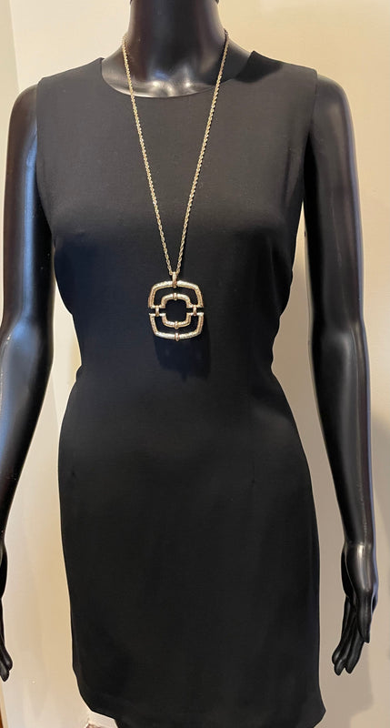 Vintage Black 'Burberrys' Shift Dress