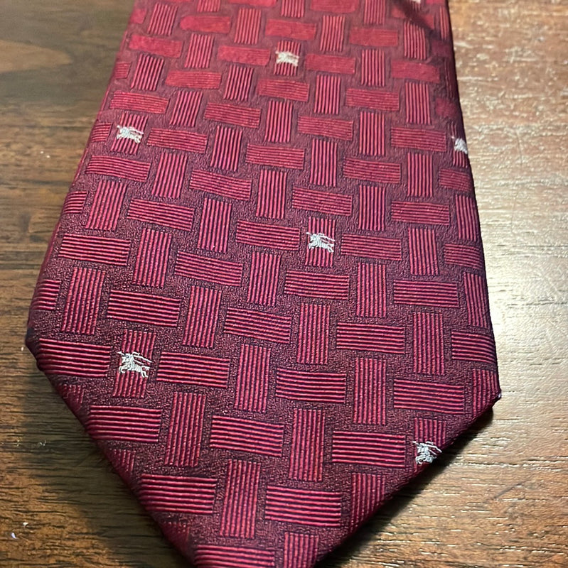 Rare Burberry London 100% Silk Burberry Necktie