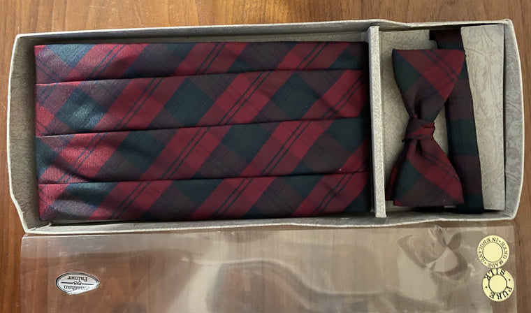 Vintage Jonathan Palmer Pure Silk Cummerbund and Bow tie