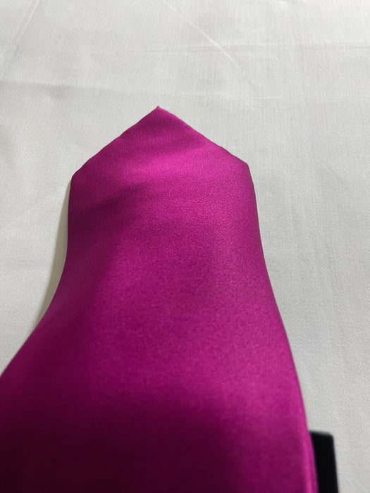 Gianfranco Ruffini Italy Hot Pink Silk Tie 60" Necktie