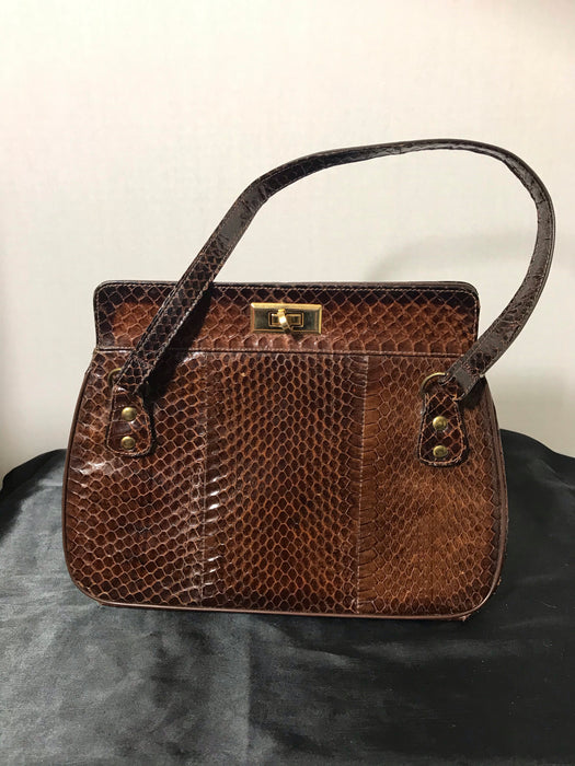 Vintage snakeskin handbag