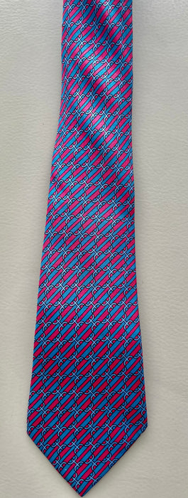 HERMÈS Silk Pattern Print Tie