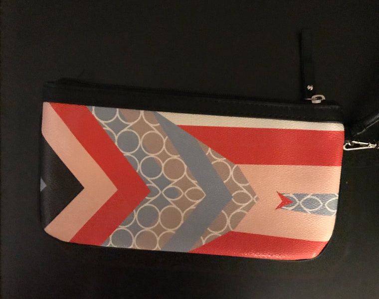 Colorful Nine West Wristlet with Card Slots/Coin Purse