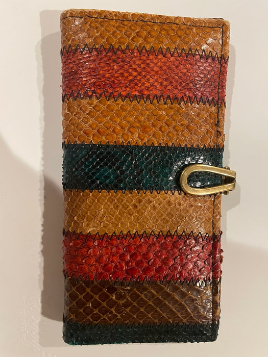 CUSTOM 1960'S PATCHWORK SNAKE & ALLIGATOR SKIN CLUTCH