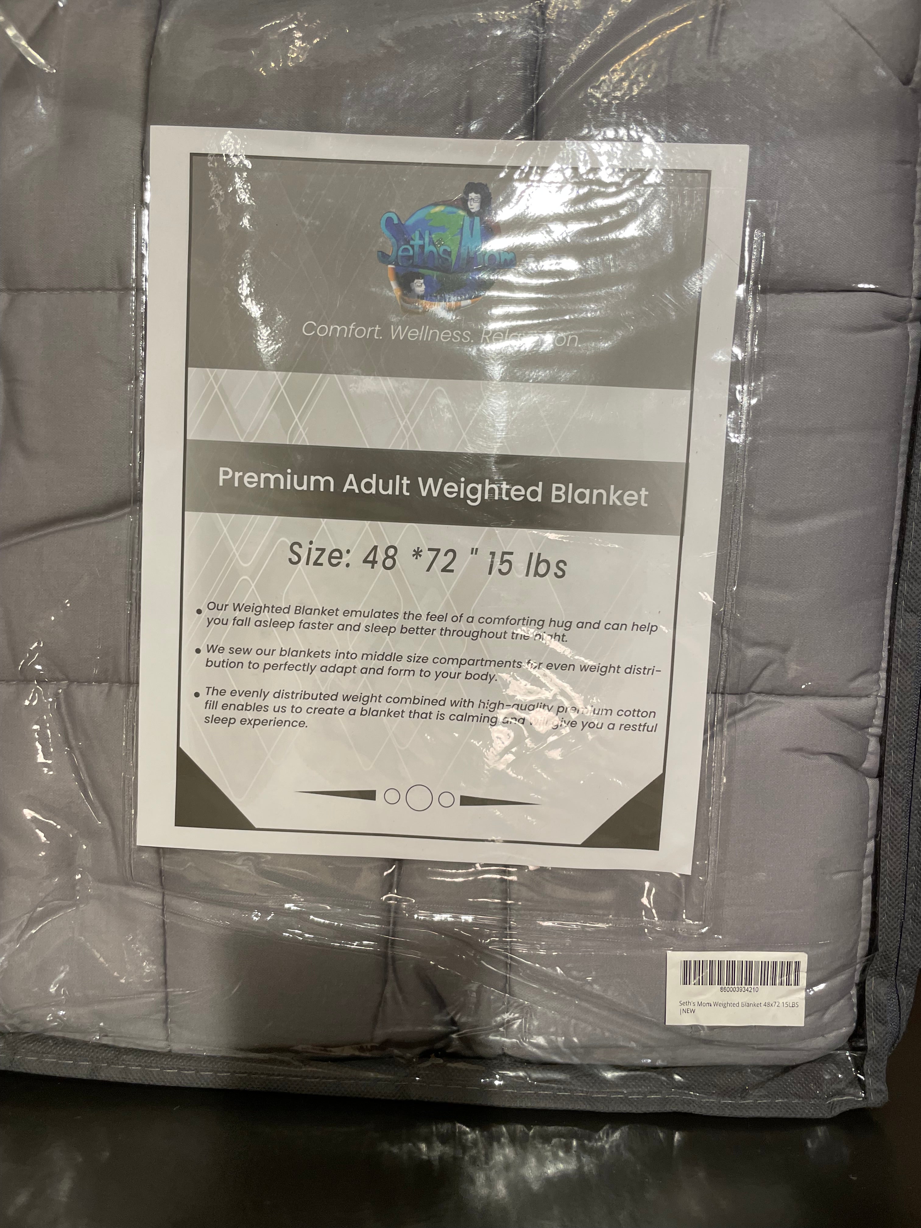 Seth’s Mom - Premium Weighted Blanket for Adults 48"x72" 15lbs