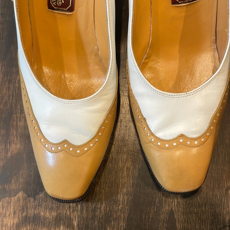 Vintage Made in Italy Andrew Geller Spectator Pumps Size 8N