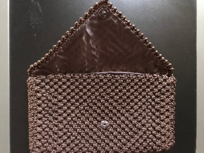 Vintage Boho crochet clutch