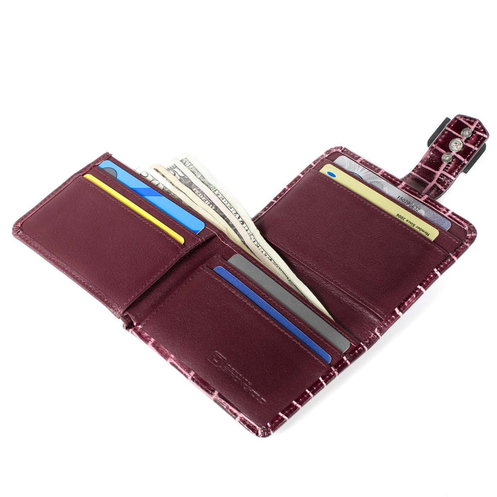 ID Stronghold RFID Blocking Secure Ladies Tri-fold Wallet